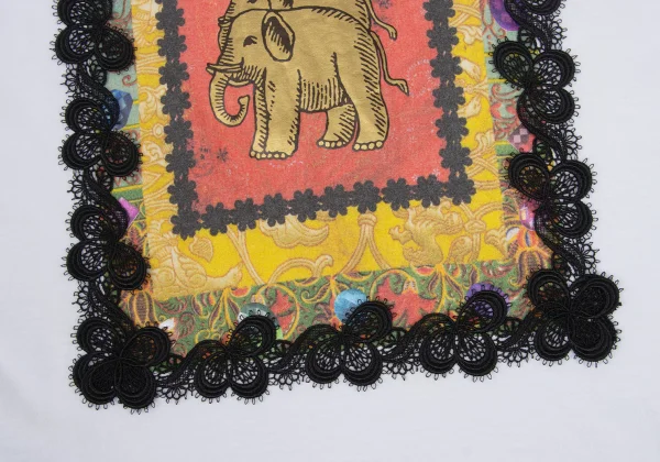 tricot COMME des GARCONS tricot Special Lace Embellished Print T-shirt K-166782_011