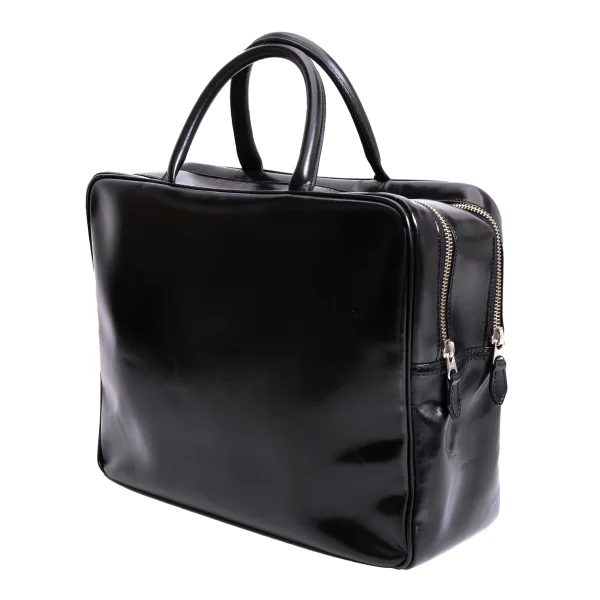 Katsuyuki Yoshida for COMME des GARCONS Cow Leather Double Zip Sterbag Black  K-166785_001