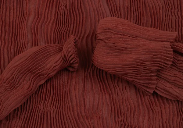 ISSEY MIYAKE Pleats Turtle Neck See-through Top K-166786_006