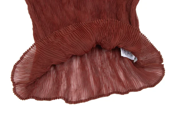 ISSEY MIYAKE Pleats Turtle Neck See-through Top K-166786_007