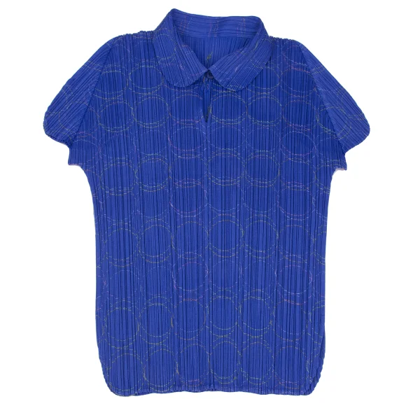 PLEATS PLEASE Embroidery Skipper Polo Shirt K-166787_002