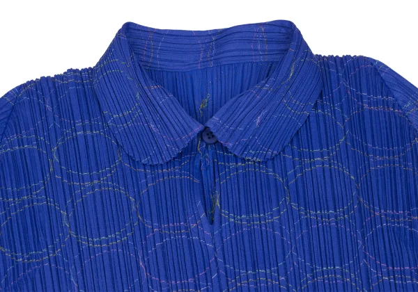 PLEATS PLEASE Embroidery Skipper Polo Shirt K-166787_003