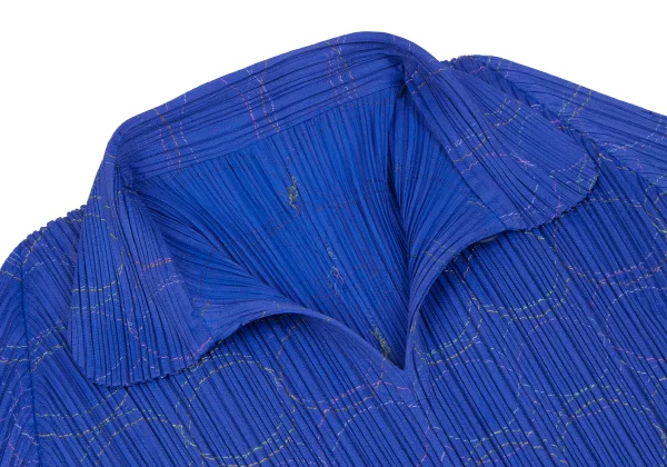 PLEATS PLEASE Embroidery Skipper Polo Shirt K-166787_005