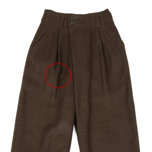 Plantation Wool Wrap Tuck Design Pants K-166794_002
