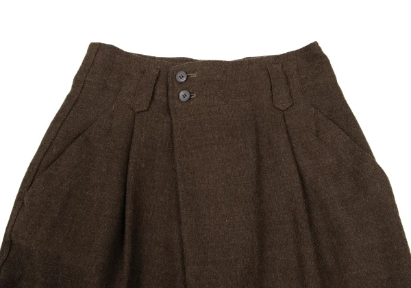 Plantation Wool Wrap Tuck Design Pants K-166794_004