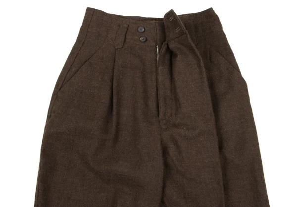 Plantation Wool Wrap Tuck Design Pants K-166794_007