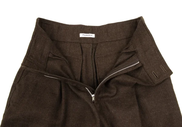 Plantation Wool Wrap Tuck Design Pants K-166794_008