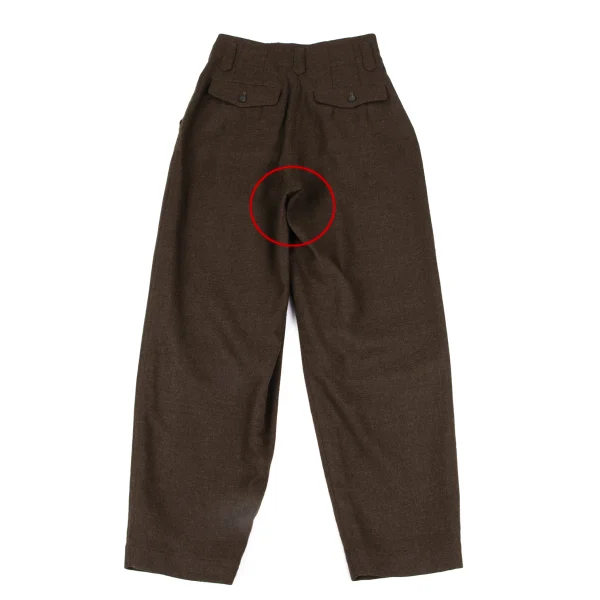 Plantation Wool Wrap Tuck Design Pants K-166794_010