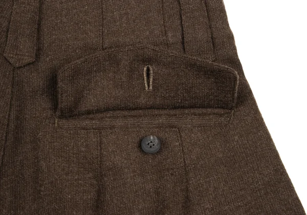 Plantation Wool Wrap Tuck Design Pants K-166794_012