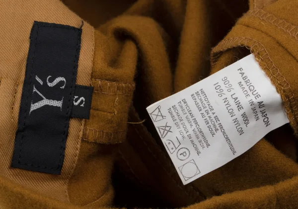 Y's Felt Wool Tuck Tapered Pants K-166796_012