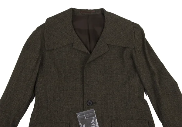 Y's Wool Big Lapel Jacket & Skirt K-166803_004