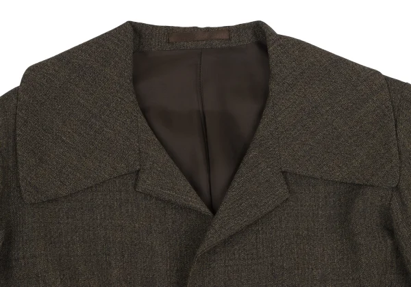 Y's Wool Big Lapel Jacket & Skirt K-166803_005