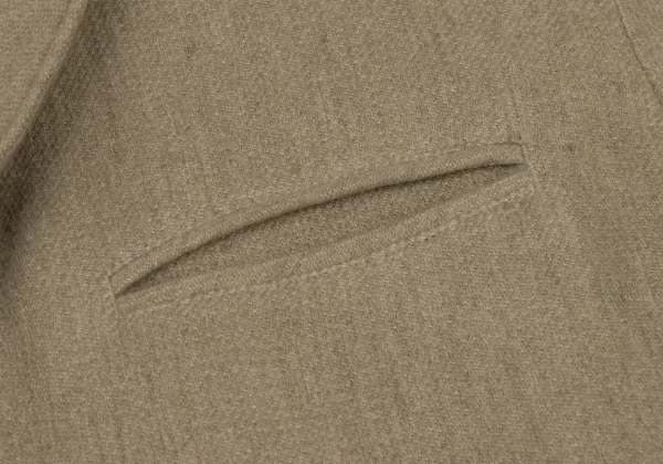 ワイズY's ウールショールカラージャケットセットアップ ベージュM位 M K-166806_006