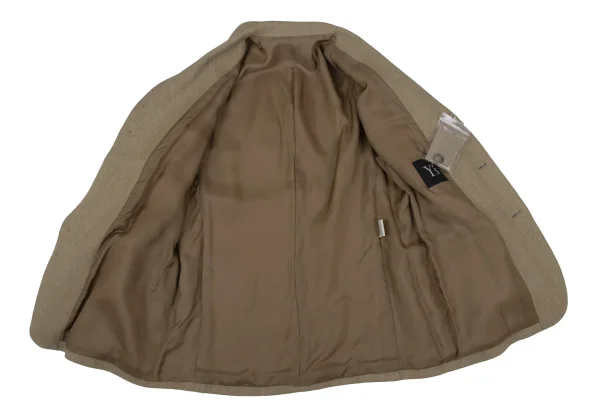 ワイズY's ウールショールカラージャケットセットアップ ベージュM位 M K-166806_012