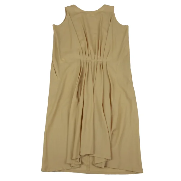 Y's Wool Blend Back Tuck Design Dress K-166810_009