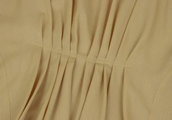 Y's Wool Blend Back Tuck Design Dress K-166810_010