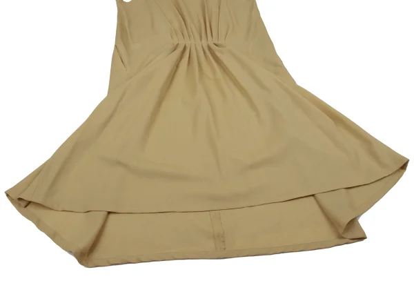 Y's Wool Blend Back Tuck Design Dress K-166810_011