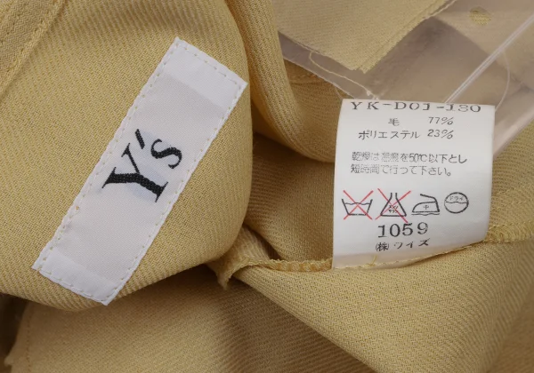 Y's Wool Blend Back Tuck Design Dress K-166810_015