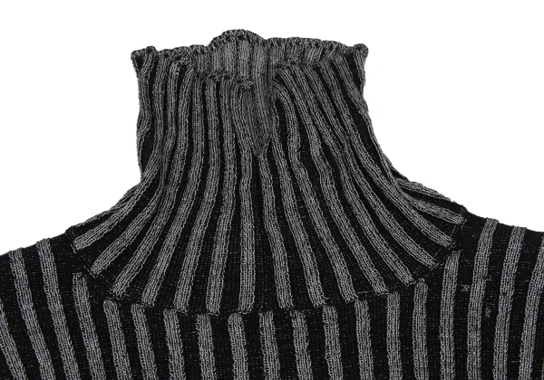 Y's Wool Blend Turtleneck Ribbed Knit Sweater K-166811_005