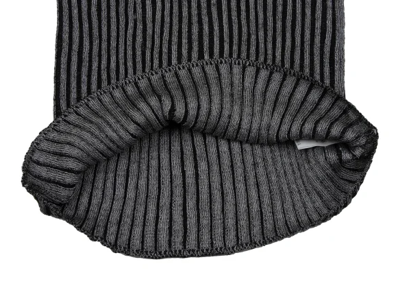 Y's Wool Blend Turtleneck Ribbed Knit Sweater K-166811_011