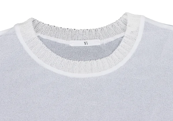 Y's Ribbed Sheer T-shirt K-166817_003