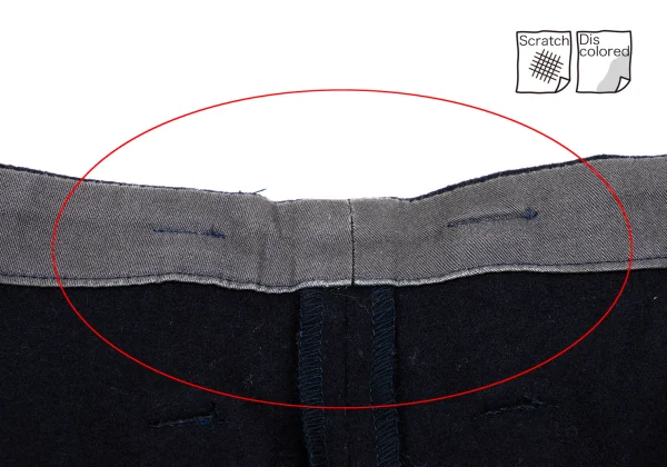 Y's Brushed Box Tuck Wool Pants K-166818_005