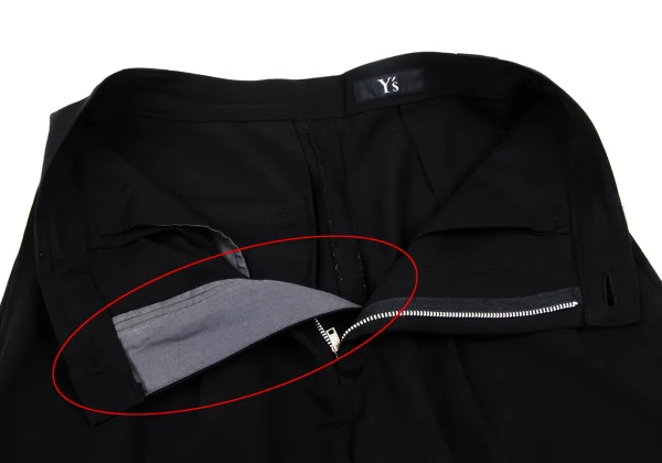 Y's Wool Gabardine Tuck Tapered Pants K-166819_004