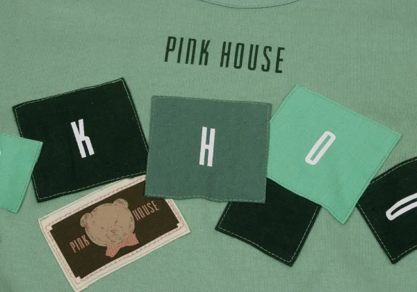 PINK HOUSE Bear Logo Patch T-shirt K-166820_005