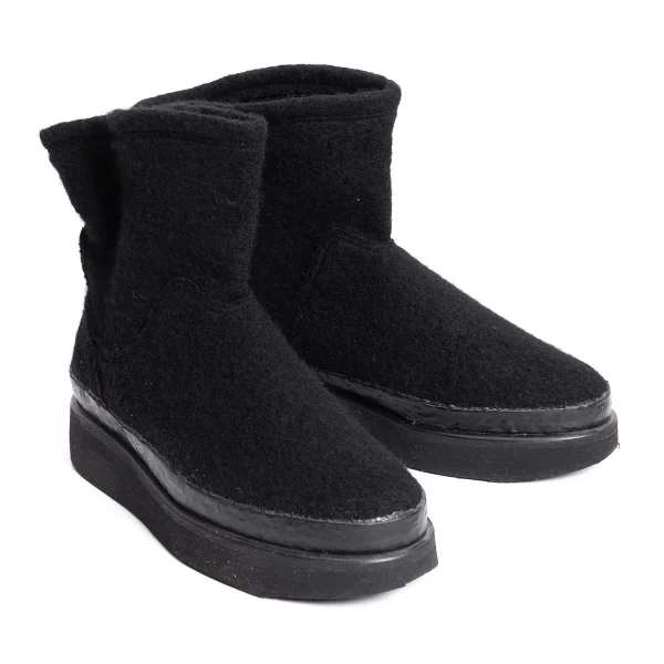 Y's Knit Platform Boots Black M(About US7) K-166824_001