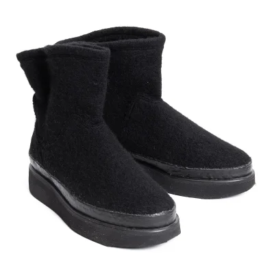 Y's Knit Platform Boots