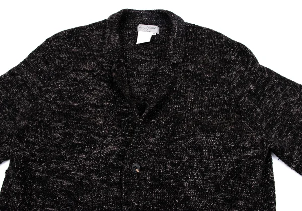 Yohji Yamamoto POUR HOMME Wool Blend 2B Knit Jacket K-166828_002