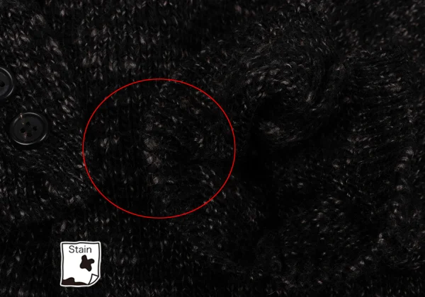 Yohji Yamamoto POUR HOMME Wool Blend 2B Knit Jacket K-166828_008