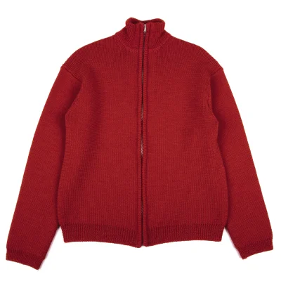 Yohji Yamamoto POUR HOMME Wool High-neck Zip Knit Blouson