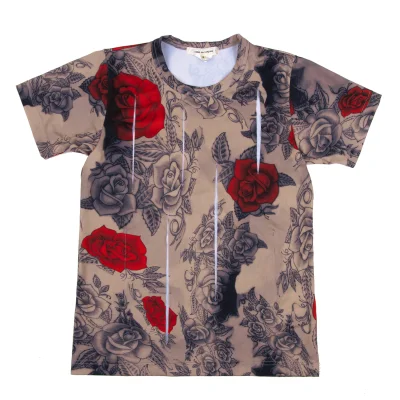 COMME des GARCONS Tattoo Print Cutting Design T-shirt