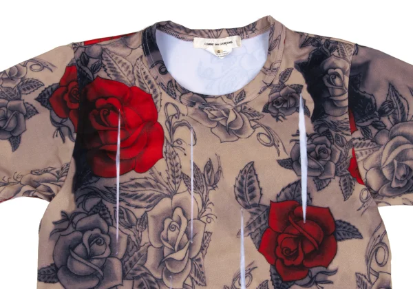 COMME des GARCONS Tattoo Print Cutting Design T-shirt K-166830_002