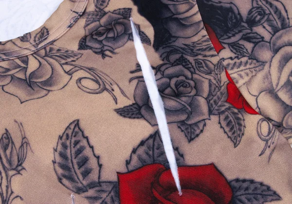 COMME des GARCONS Tattoo Print Cutting Design T-shirt K-166830_004