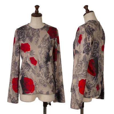 COMME des GARCONS Poly Tattoo Print Top