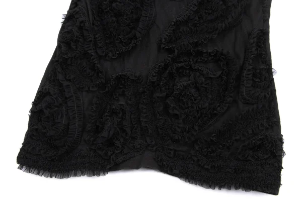 COMME des GARCONS Mesh Gather Patch Sleeveless Top K-166832_010