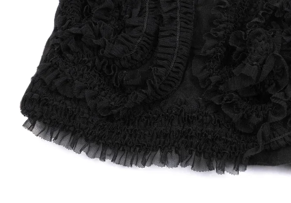 COMME des GARCONS Mesh Gather Patch Sleeveless Top K-166832_011