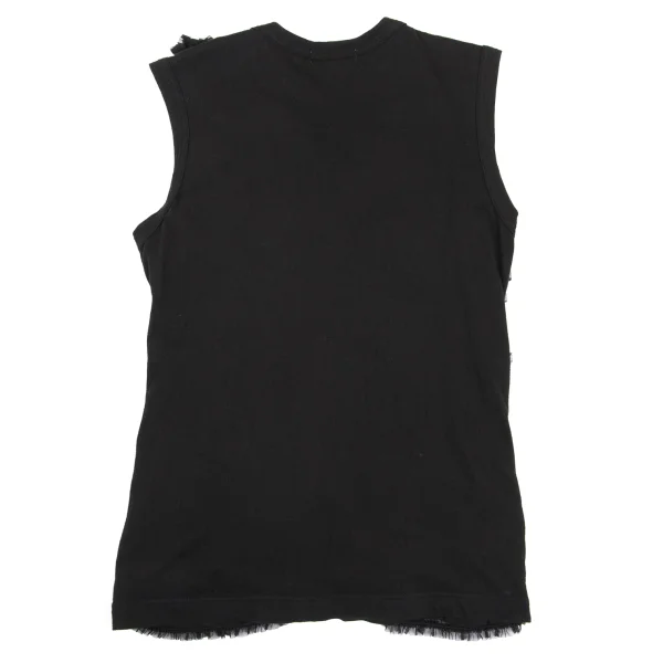 COMME des GARCONS Mesh Gather Patch Sleeveless Top K-166832_013