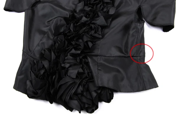 COMME des GARCONS Poly Front Frill Design Blouse K-166833_008