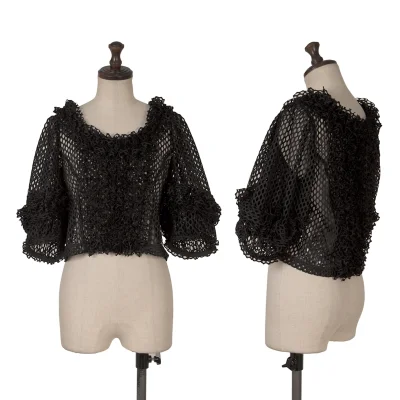COMME des GARCONS Poly Mesh Frill Blouse