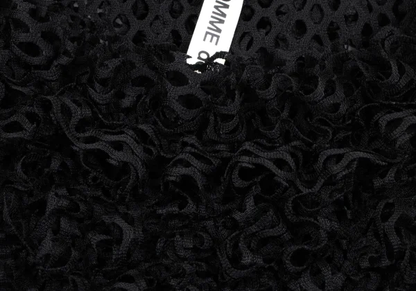 COMME des GARCONS Poly Mesh Frill Blouse K-166834_004