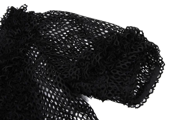 COMME des GARCONS Poly Mesh Frill Blouse K-166834_005