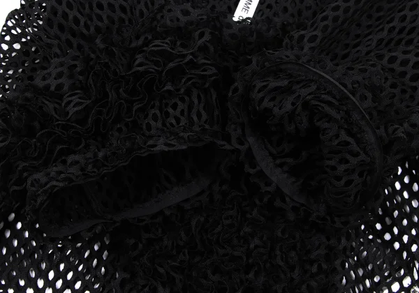 COMME des GARCONS Poly Mesh Frill Blouse K-166834_006