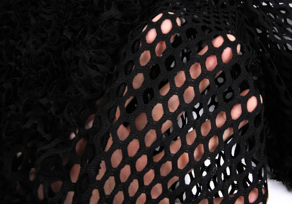 COMME des GARCONS Poly Mesh Frill Blouse K-166834_010