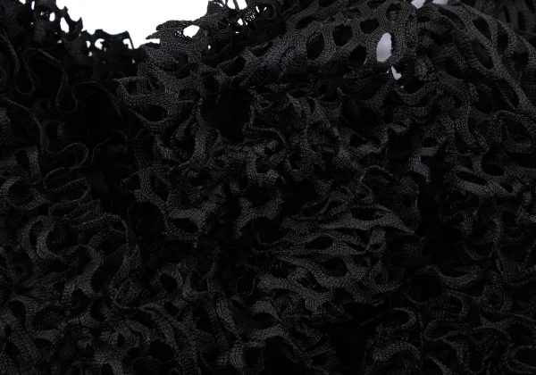COMME des GARCONS Poly Mesh Frill Blouse K-166834_011