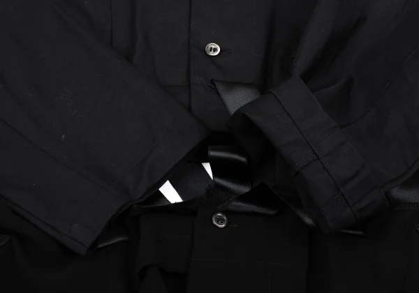 COMME des GARCONS Taped Design Hem See-through Dolman Blouse K-166837_008