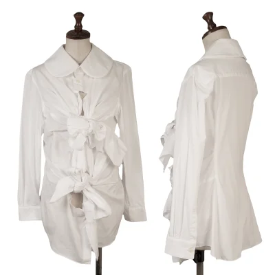 COMME des GARCONS Knot Design Round Collar Blouse