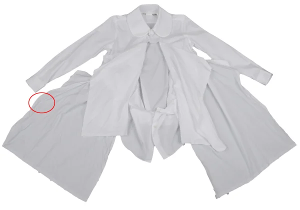 COMME des GARCONS Knot Design Round Collar Blouse K-166839_010